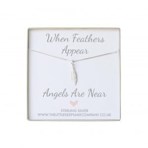 ‘When Feathers Appear’ Necklace - Mini Silver Feather