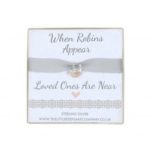 'When Robins Appear' Baby Robin Charm With Open Jump Ring
