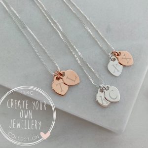 Create Your Own - Dinky Heart Initial Necklace