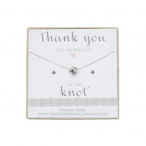Sterling Silver Knot Gift Set - ‘Thank You For Helping Us Tie The Knot’