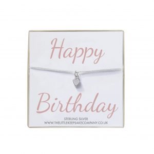 Sterling Silver Quote Bracelet - 'Happy Birthday'