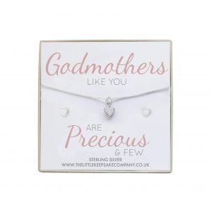 Sterling Silver Quote Gift Set – ‘Godmothers Like You Are Precious & Few’