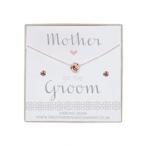 Rose Gold Vermeil Knot Gift Set - Mother Of The Groom