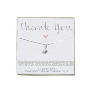 Rose Gold Vermeil Knot Necklace – Thank You