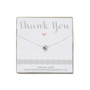 Sterling Silver Knot Necklace – Thank You